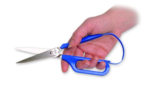 Mudder Loop Scissors Colorful Grip Scissors Loop Handle Self-Opening  Scissors Adaptive Cutting Scissors for Children and Adults